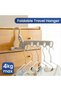 1PCs Portable Foldable Travel Hanger Folding Clothes Drying Rack Travel Hangers Hanging Rack with 5