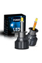 9012(HIR2) 6000K Cold White Copper Pillar 6 Sides 360 LED Headlight Bulbs H1 H7 H8 H11 9005 HB3 9006 - 8