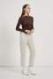 Armalife 1504 boat neck asymmetrical side drawing women's blouse - 2