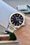Dial in Navy Blue, Strap in Gold Gray Color Same as Pictured 42 mm Men's Wristwatch - 2