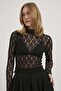 Armalife 1644 Stand-Up Collar Lace Women's Blouse - 3