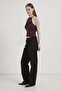 Lace-Up Front and Cross-Back Flexible Bodysuit - 4