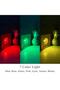 Remote Control 7CM-slot 5.2CM 7 Color Light Square LED Lights Wooden Lighted Base Stand Lasers Cryst - 4