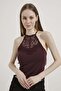 Lace-Up Front and Cross-Back Flexible Bodysuit - 2