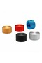 black 17×10 mm all-aluminum solid core checkered knob cap round shaft potentiometer metal knob cap s - 4