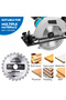 185x2.0x30x24T CMCP 185mm Carbide Circular Saw Blade 20/24/40/60/80T TCT Cutting Disc Woodworking Sa - 5