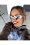 Premium Y2k Sunglasses Silver - Mirrored - 5