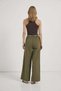 Armalife 045 cotton blend trousers with scarf accessory and elastic waist for women - 6