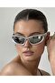 Premium Y2k Sunglasses Silver - Mirrored - 3