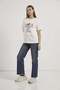 Armalife 11064 embroidered bear print detail women's t-shirt - 3