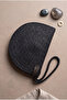 Handmade Knitted Cord Rope Portfolio & Clutch Bag – Black