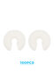 100 Pcs 19.5mm Gas Water Heater Brass Control Valve Core Plastic White Cap Cover Piece - 6
