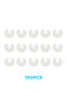 100 Pcs 19.5mm Gas Water Heater Brass Control Valve Core Plastic White Cap Cover Piece - 8
