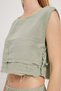 Loose Muslin Blouse with Side Laces and Textured Detail - 4