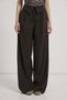 High Waist Belt Fold Detailed Palazzo Trousers - 4