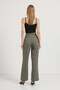 Women's High Waist Wide Leg Khaki Palazzo Pants - 3