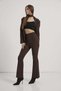 Zipper Detailed Green Spanish Style Fabric Trousers - 2