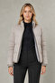 Women's Stone Padded Puffer Coat - Stand Collar, Water Resistant - Cold Proof - 2
