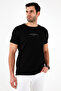 Text Printed Crew Neck 100% Cotton Slim Fit T Shirt Men's T Shirt 541ıtıt - 4