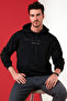 Slim Fit Printed Hooded Kangaroo Pocket Cotton Sweat Men's Sweat 5414017