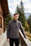 Slim Fit Half Zipper Soft Texture Fleece-Lined Cold-Proof Winter Fleece Men's Polar 590