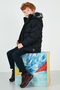 Faux Fur Plush Lined Detachable Hooded Coat for Boys 5763028 - 8