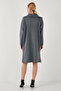 Half-Zip Slit Knitwear Dress Dress 4615213 - 7