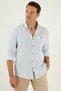 100% Cotton Slim Fit Long Sleeve Shirt Men's Shirt Cf21S111498 - 4