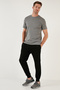 Cotton Regular Fit Crew Neck Basic T Shirt Men's T SHIRT 59020201 - 3