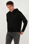Relaxed Fit Hooded Soft Textured Sweat Men's Sweat 5901063 - 4