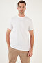Cotton Regular Fit Crew Neck Basic T Shirt Men's T SHIRT 59020201 - 4