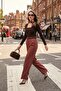 Wide Leg High Waist Belted Trousers Pants 6923807