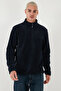 Slim Fit Anti-Pilling Non-Pilling Bato Collar Cold-Proof Fleece-Lined Fleece Men's Fleece - 3