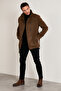 Slim Fit Pocketed Cotton Cashmere Coat Men'S COAT 5841015 - 4