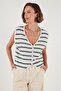 V-Neck Buttoned Knitwear Vest Vest 4616178 - 3