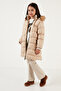 Plush Lined Removable Hooded Water Resistant Coat Girl's COAT 5761910 - 3