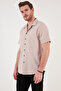 Regular Fit Apache Collar Short Sleeve Shirt Men's SHIRT CF24S117927 - 4