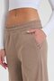 Mink Women's Sports Sweatpants Doubleface Fabric Wide Leg Elastic Adjustable Waist - 3