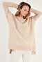 Relaxed Cut Slit Detailed Crew Neck Sweater Sweater 4616142 Y - 2