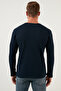 Cotton Button Detailed Crew Neck Sweat Men's Sweat 5905070 - 5