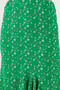 Floral Patterned Regular Fit Flared High Waist Midi Length Slit Skirt Skirt 5869012 - 6