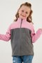 Soft Textured Zippered Color Block Stand Collar Pocket Fleece Unisex Children's Fleece 5905001 - 3