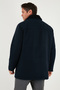Regular Fit Detachable Fur Collar Detailed Lined Cashmere Coat Men's Coat 58400217 - 7
