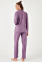 Standard Fit Buttoned Pajama Set Pajama Set 60956601 - 7