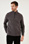 Slim Fit Half Zipper Soft Texture Fleece-Lined Cold-Proof Winter Fleece Men's Polar 590 - 3