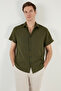 Cotton Blended Short Sleeve Regular Fit Shirt Men Shirt Cf23s113139 - 7