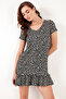 Floral Ruffle Detailed Mini Dress DRESS5865617 - 7