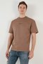 Cotton Relaxed Fit Crew Neck T Shirt Men's T SHIRT5902702 - 4
