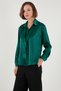Regular Fit Satin Shirt with Tie Detail Shirt 611Go00159 - 5