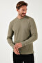 قميص قطني برقبة دائرية قصة ضيقة للرجال SWEAT 5905073 - 4